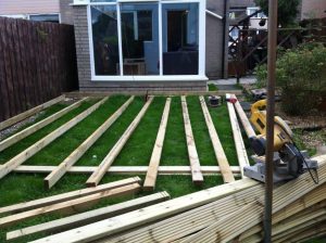 Decking Before
