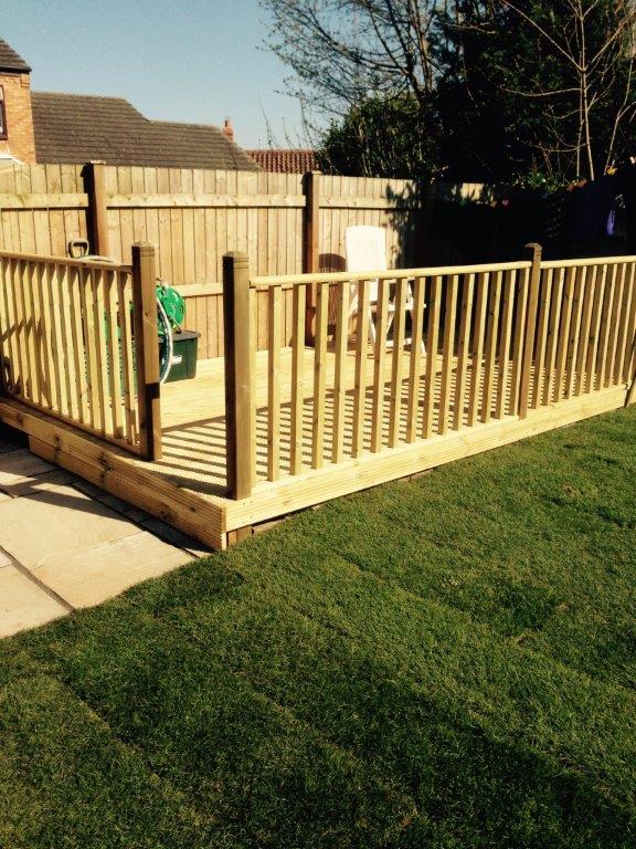 Decking garden